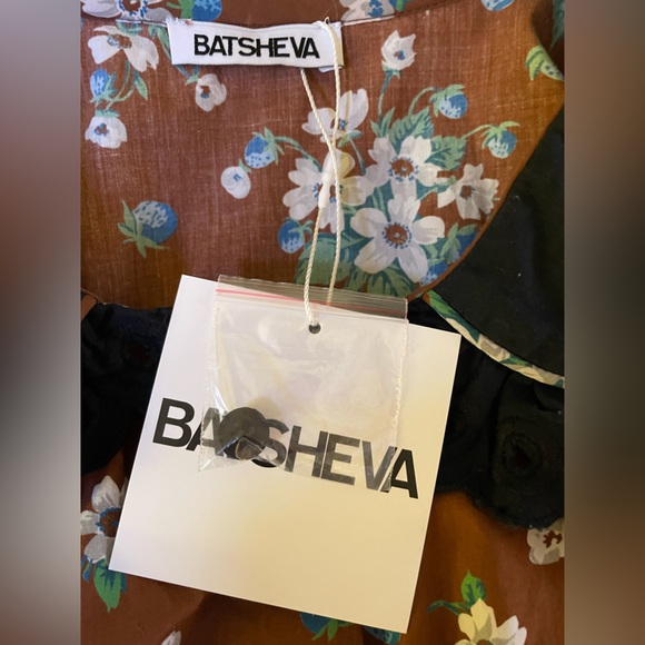 Batsheva Clarice Dress in Brown Lily 16 - Picture 11 of 16